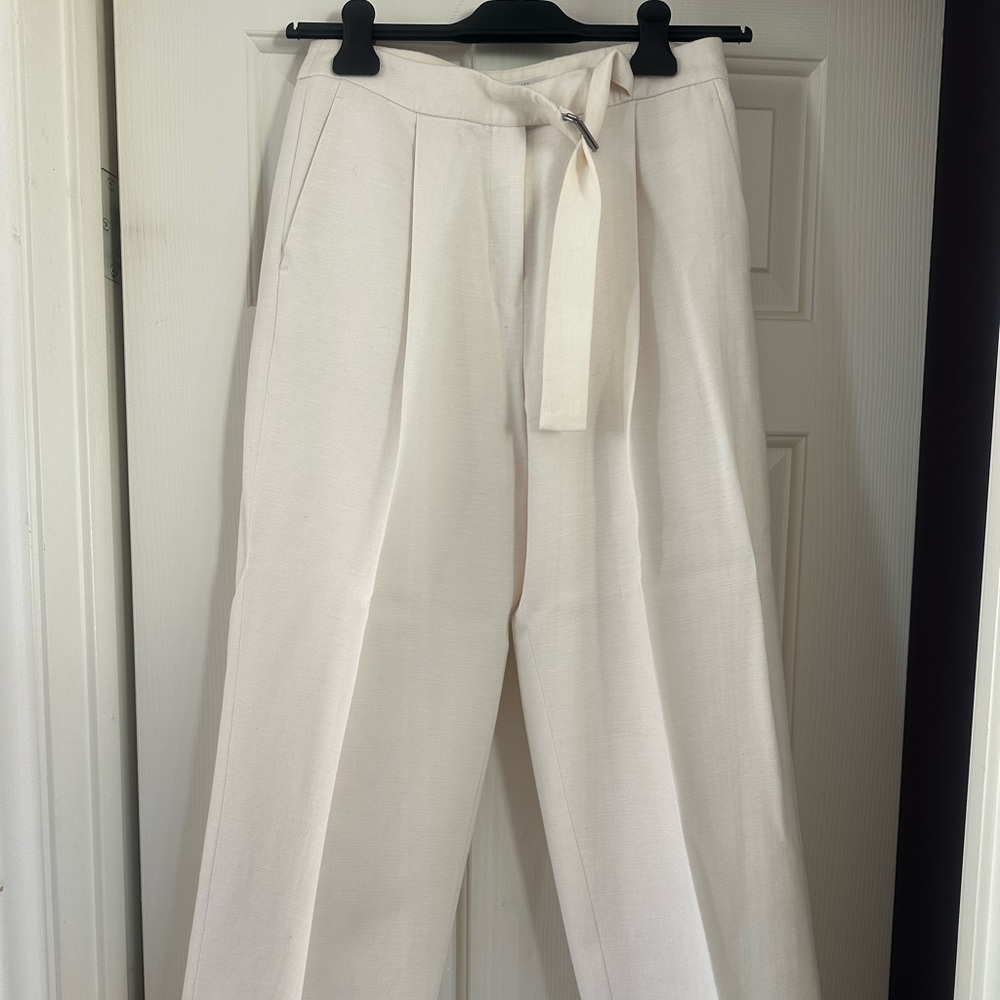 LK Bennett Off-White Women's Trousers